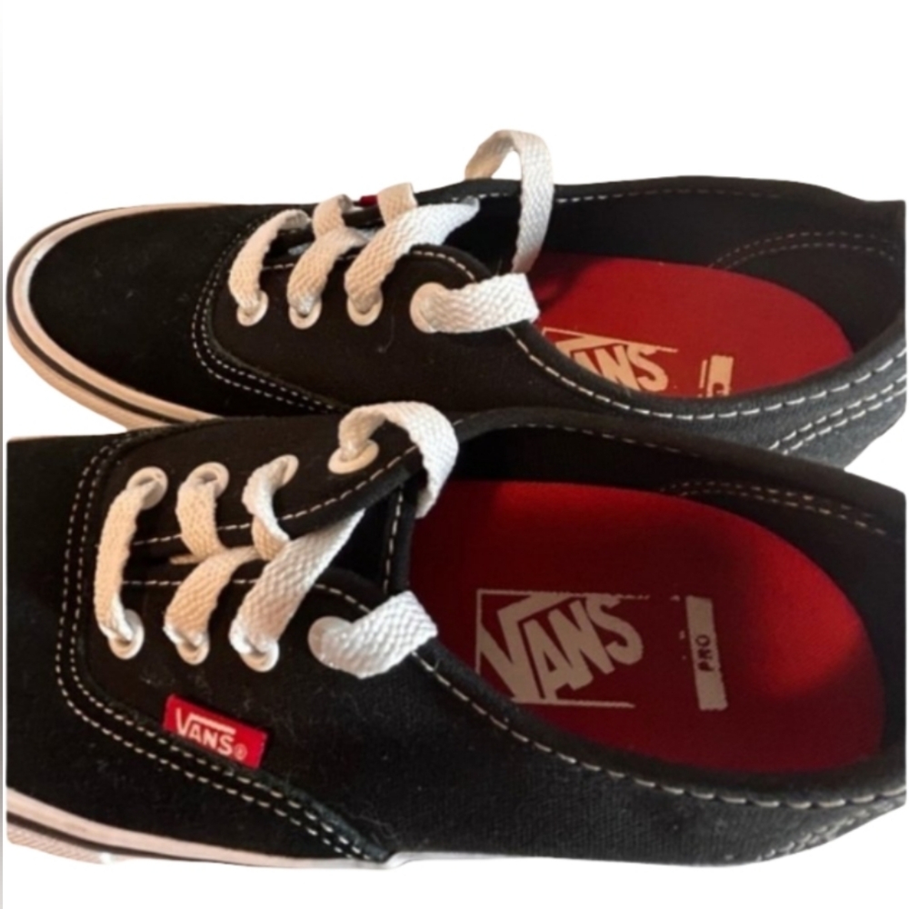 Vans World #1 Skateboard Pro Black Low Top Shoe Skaters Sneaker Runners Mens 5.5